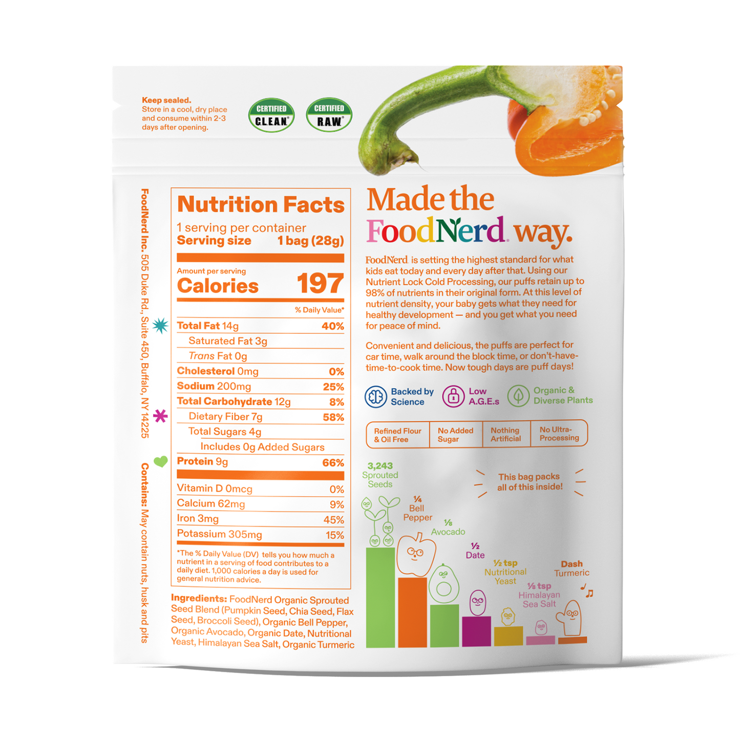 Orange Mega Puffs - Pack of 12